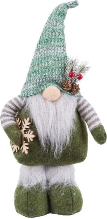 Juletrekule Hvit Grønn Metallstoff 20 x 8 x 42 cm