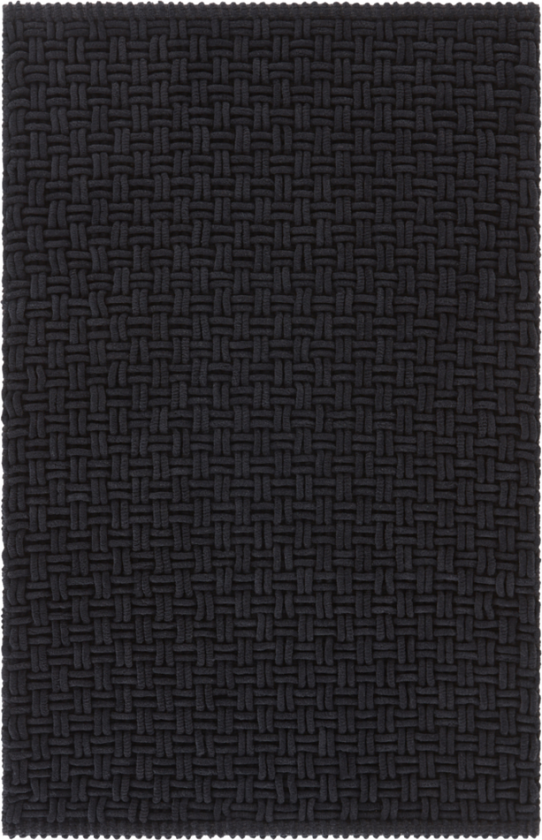 PANAMA baderomsmatte 50x80 cm Black mdf / metall