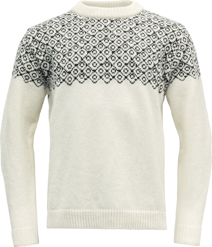 Bjørnøya Sweater Crew Neck A/Offwhite/Ink S