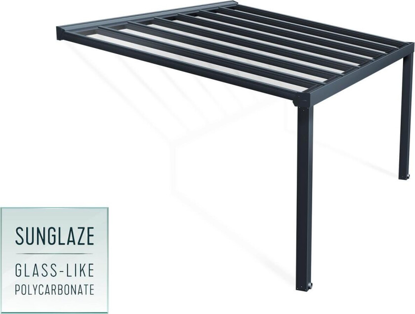 Palram - Canopia Stockholm Pergola Grå 17,6 m²