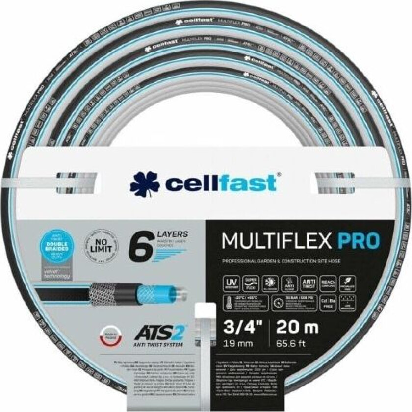 Bilde av CELLFAST MULTIFLEX PRO HAGESLANGE ATS2 1" 30m