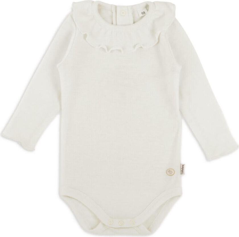 Lillelam ullbody rysjekrage – hvit - 56