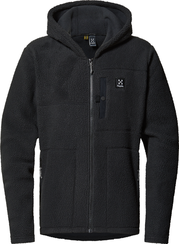 Men's Malung Pile Hood True Black XXL, True Black