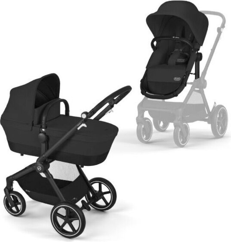 Cybex Barnevogn, Eos Lux 2i1, Kombivogn - Moon Black