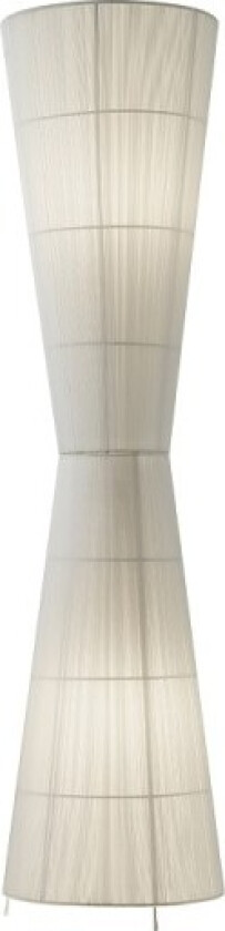 Ruse gulvlampe, hvit