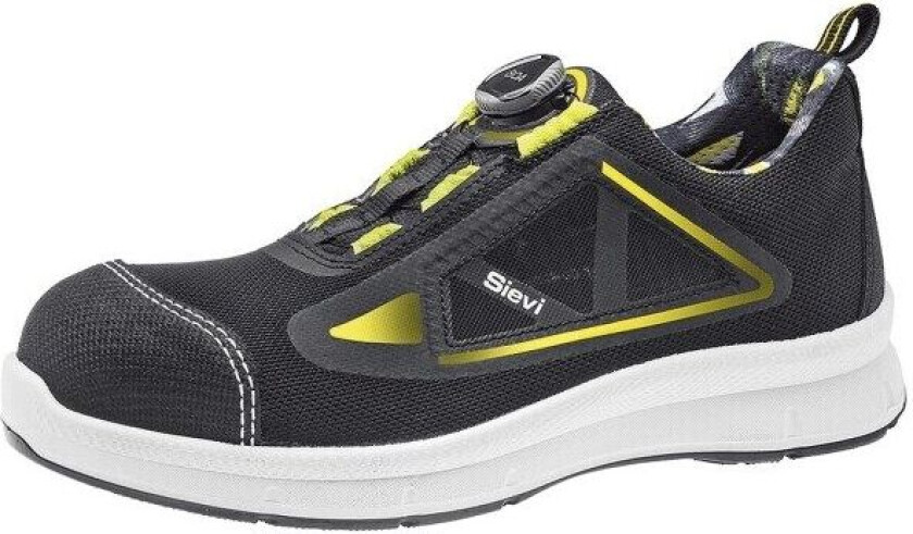 Sievi Racer Free Roller S1P, Unisex, Safety shoes, Gult, Svart, Hvit, EUE, PU lær, Tekstil