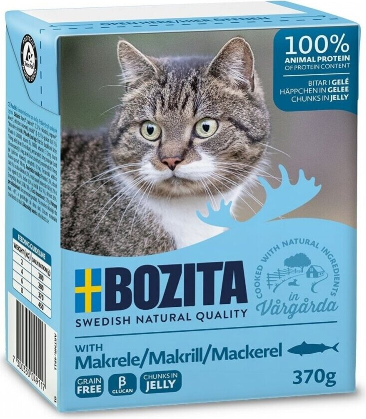 Bozita Biter i Gelé Makrell 370 g
