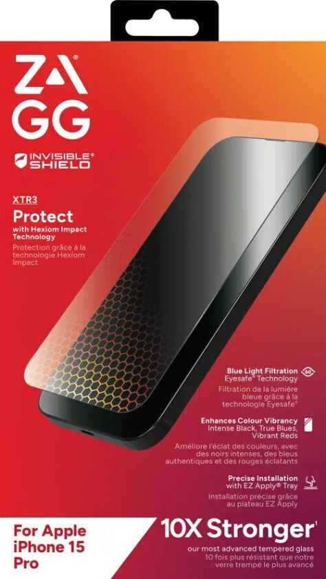 InvisibleShield Glass XTR3 iPhone 15 Pro