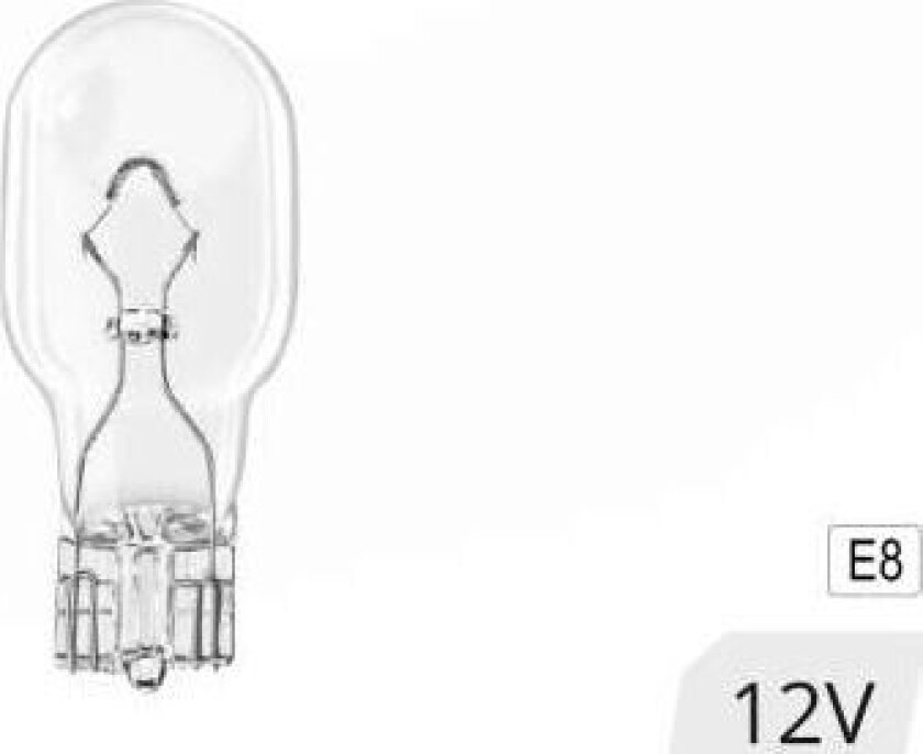 AMiO Halogenpærer w16w t10 16w b2.1x9.5d 12v 10stk. (e8)