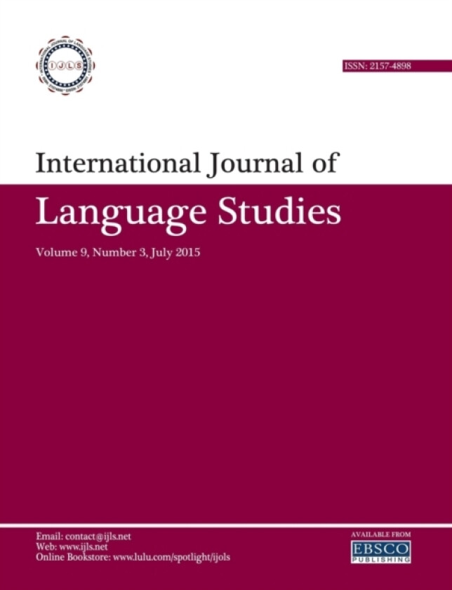 International Journal of Language Studies (IJLS) - volume 9(3) av Mohammad Ali Salmani Nodoushan (Paperback)