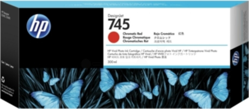 Hp Blekk Chromatic Rød No.745 300ml - Z2600/z5600