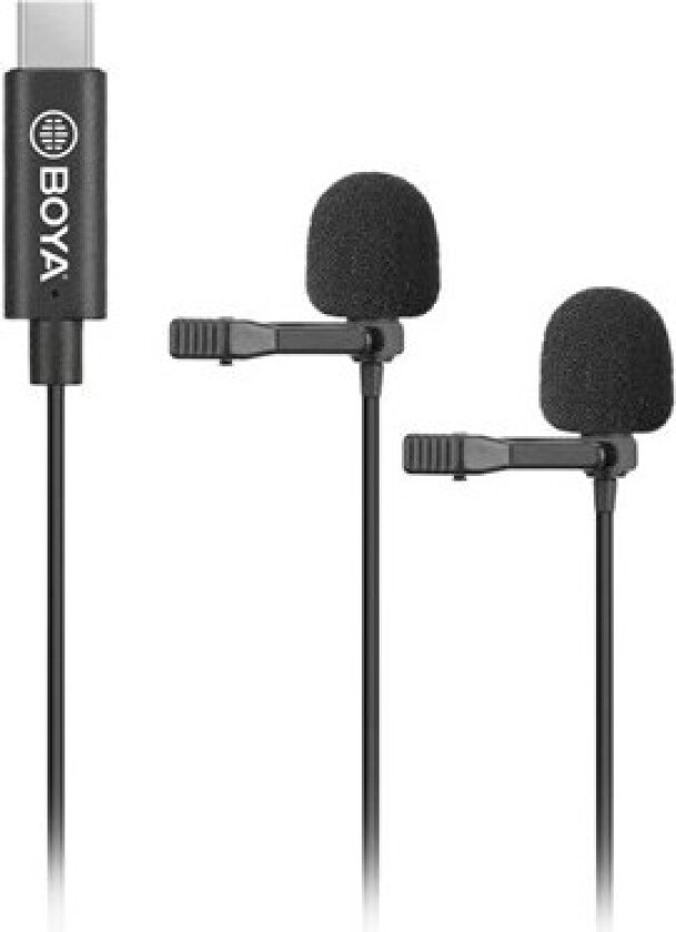 Boya By-m3d Microphone Lavalier X2 Usb-c Svart