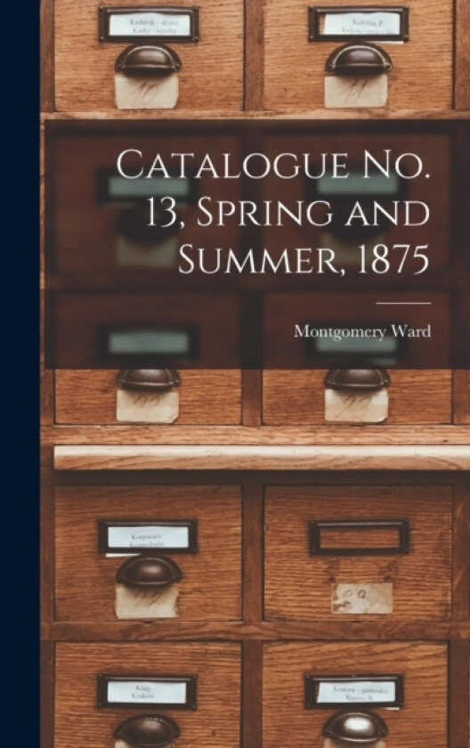 Catalogue no. 13, Spring and Summer, 1875 av Montgomery Ward (Hardcover)