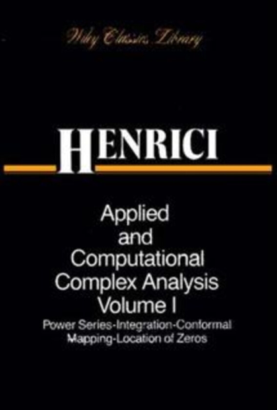 Bilde av Applied and Computational Complex Analysis, 3 Volume Set av Peter Henrici (Paperback)