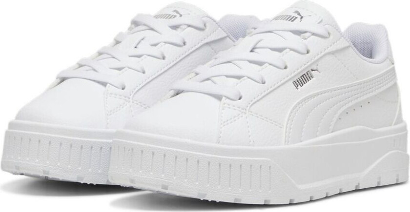 Karmen Ii Ps PUMA White-PUMA White-PUMA Silver, størrelse 34½