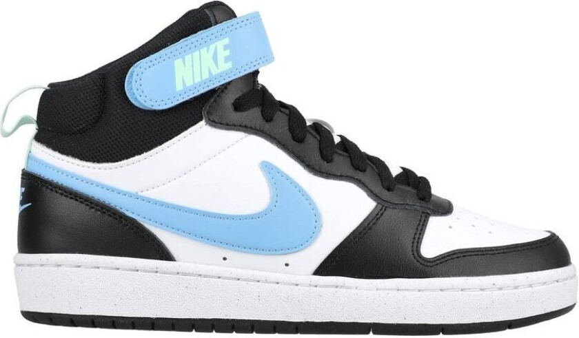 Sneaker Court Borough Mid 2 - Hvit/Blå/Svart Barn, størrelse 36½