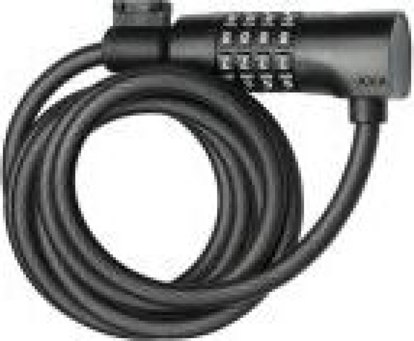 Cable Resolute C8 - 180 Code Cable lock Mat black, AXA Resolute C8-180 gives standard safety for short term parking