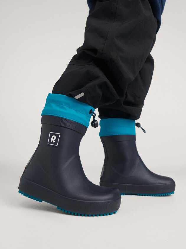 Talvi-Ankka Barefoot Fôrede Gummistøvler, Navy, 38 - Gummistøvler