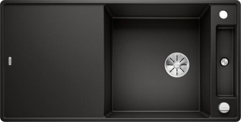 Axia III XL 6 S-F kjøkkenvask, 99x50 cm, sort