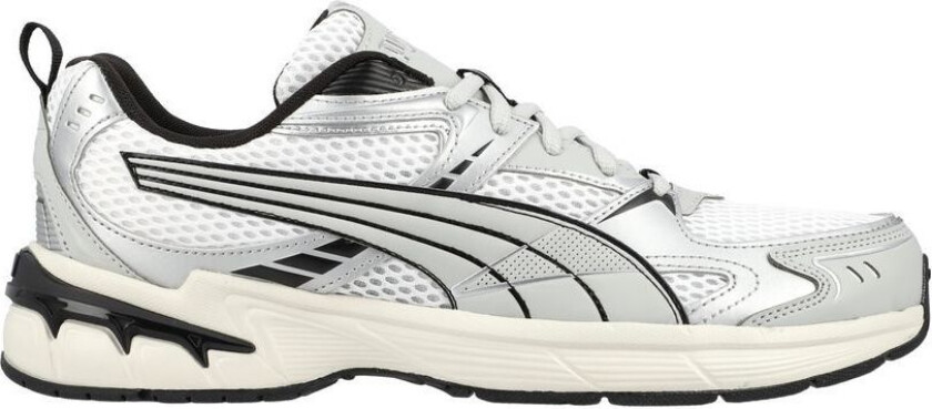 Sneaker Milenio Tech 2000 Reflect-X - White/Kul Lysegrå/ Svart, størrelse 42½