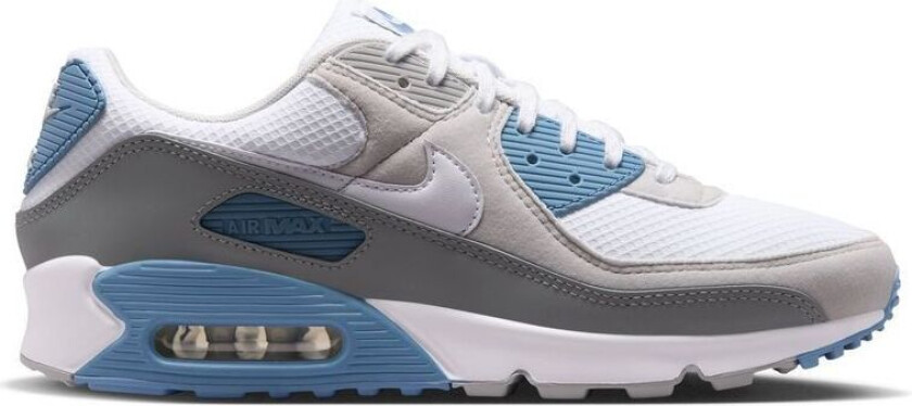 Sneaker Air Max 90 - Hvit/Grå/Blå, størrelse 44½