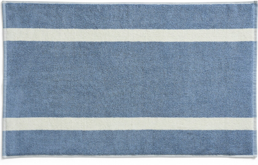 Hay Stripe Badematte - Baderomsmatter Organisk Bomull Dusty Blue - AF779-F642-AF89