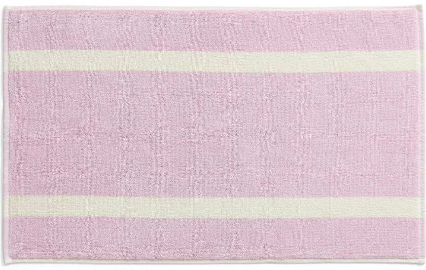 Hay Stripe Badematte - Baderomsmatter Organisk Bomull Cool Pink - AF779-F642-AX22