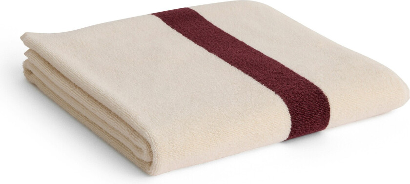Hay Stripe Towel 70x140 Cm - Håndklær & Badelaken Organisk Bomull Burgundy - AF777-B187-AF61
