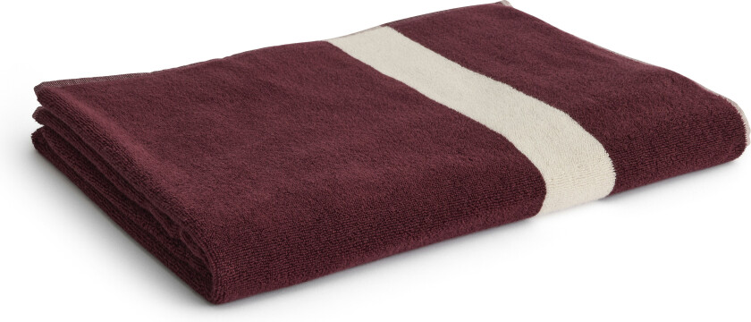 Hay Stripe Bath Towel 100x150 Cm - Håndklær & Badelaken Organisk Bomull Burgundy - AF778-E154-AF61