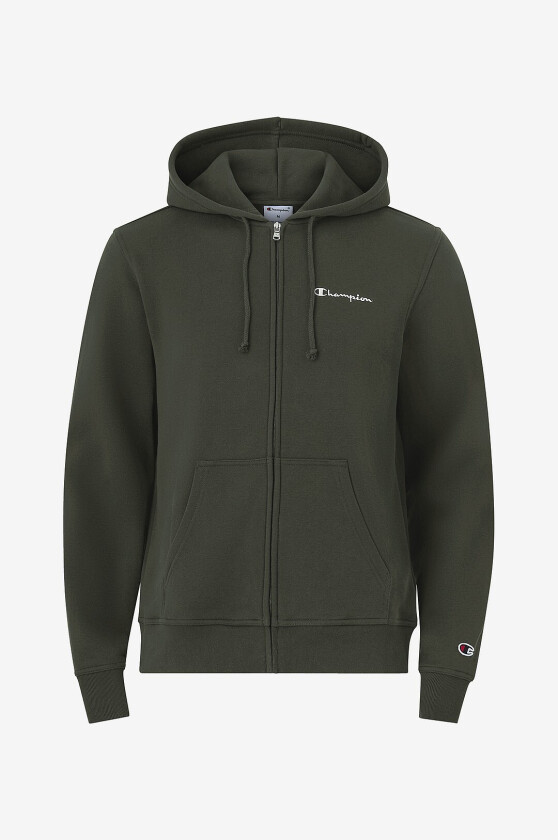 Hettegenser Full Zip Hoodie Sweatshirt - Grønn