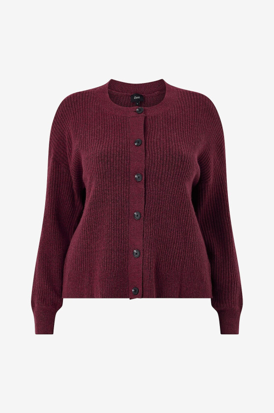 Kardigan cAvista L/S Rib - Rød