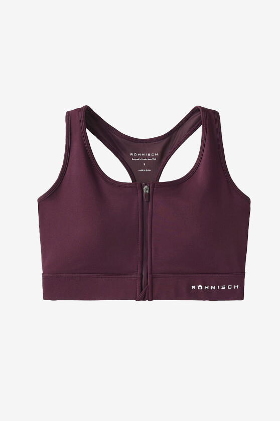 Sports-BH Essential Zip Sportsbra - Rød