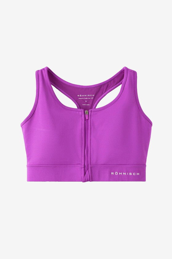 Sports-BH Essential Zip Sportsbra - Lilla