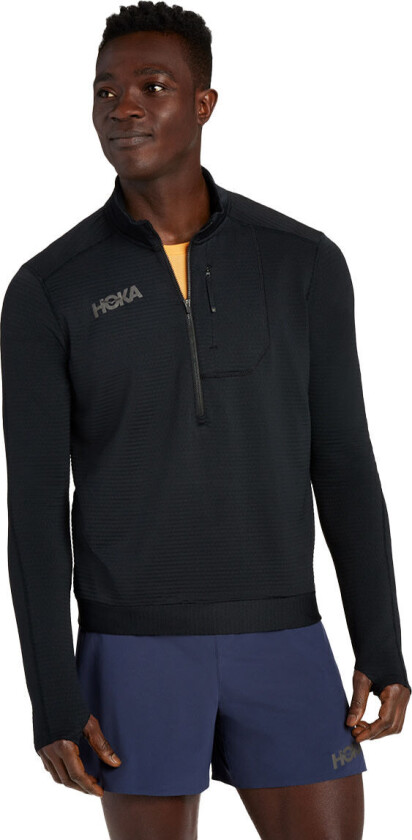 Men's 1/2 Zip Black XL, Black