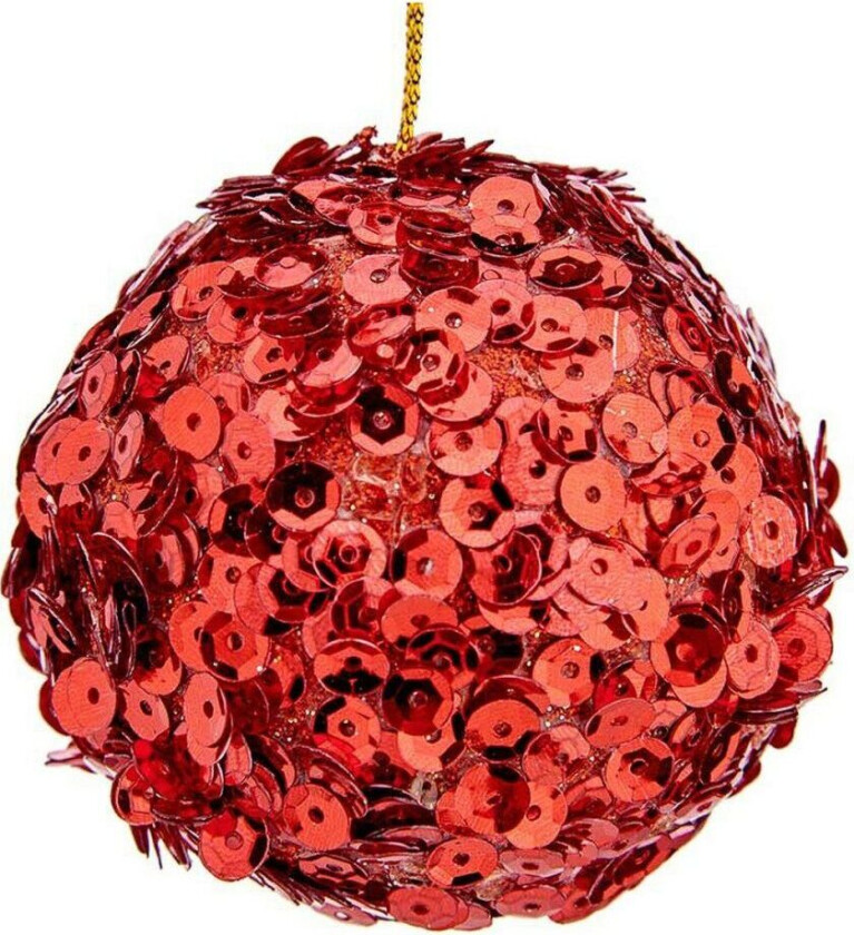 Juletrekuler à 10 cm 6 nummer Rød Plast 10 x 10 x 10 cm