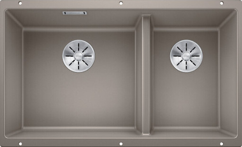 Subline 430/270-U kjøkkenvask, 75,5x46 cm, beige