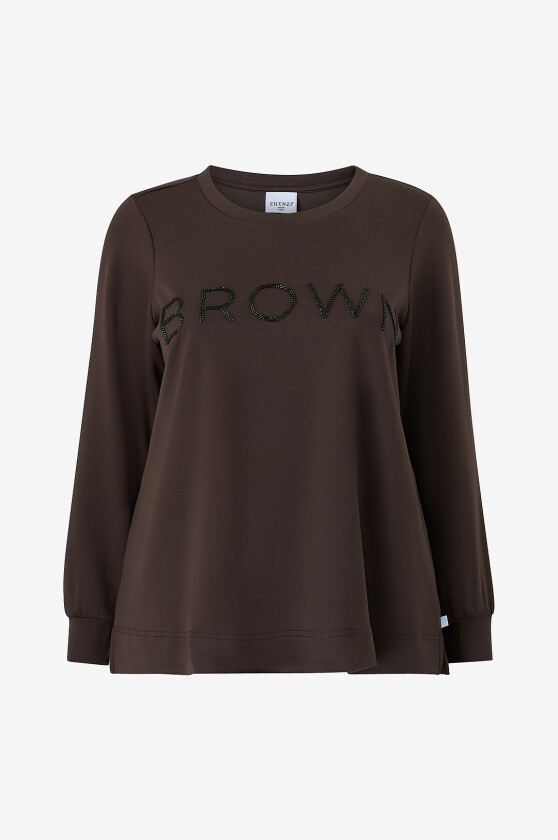 Genser Zh-Mya 1441-Pullover L/S - Brun