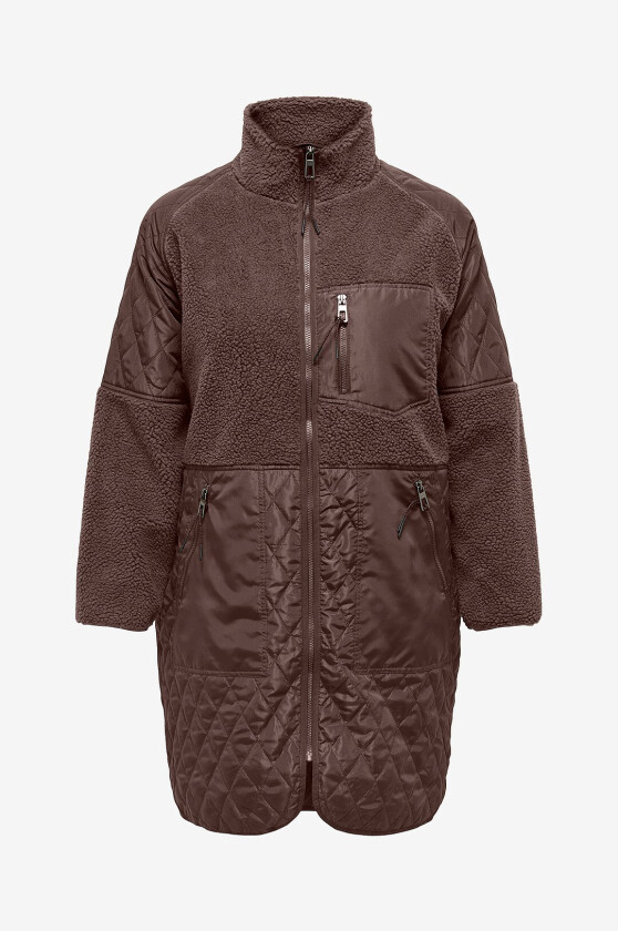 Kåpe Carohio Quilt Mix Fleece Coat Otw - Grå