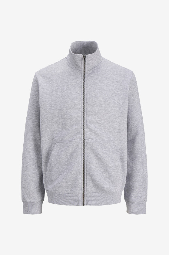 Collegegenser Jjebradley Sweat Zip Hn - Grå