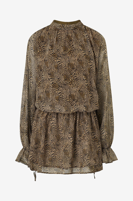 Kjole Chiffon Dress - Flerfarget