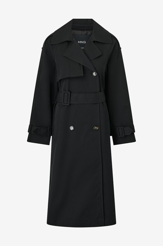 Trenchcoat Trench Coat Angela - Svart