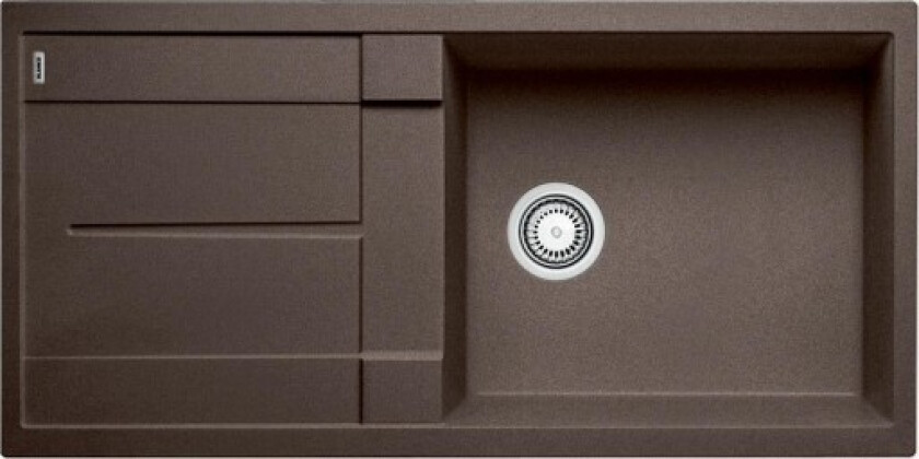 Metra XL 6S UX kjøkkenvask, 100x50 cm, brun