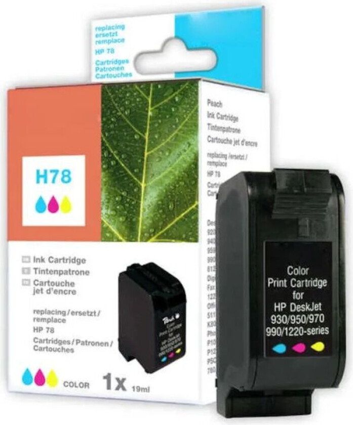 Blekkpatron tilsvarer HP 78 - flere farger