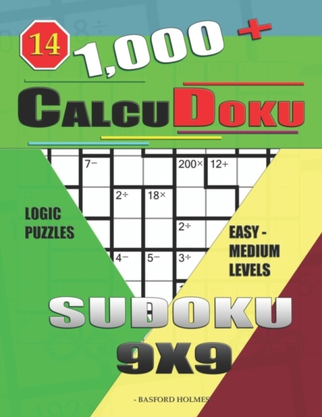 1,000 + Calcudoku sudoku 9x9 av Basford Holmes (Paperback)