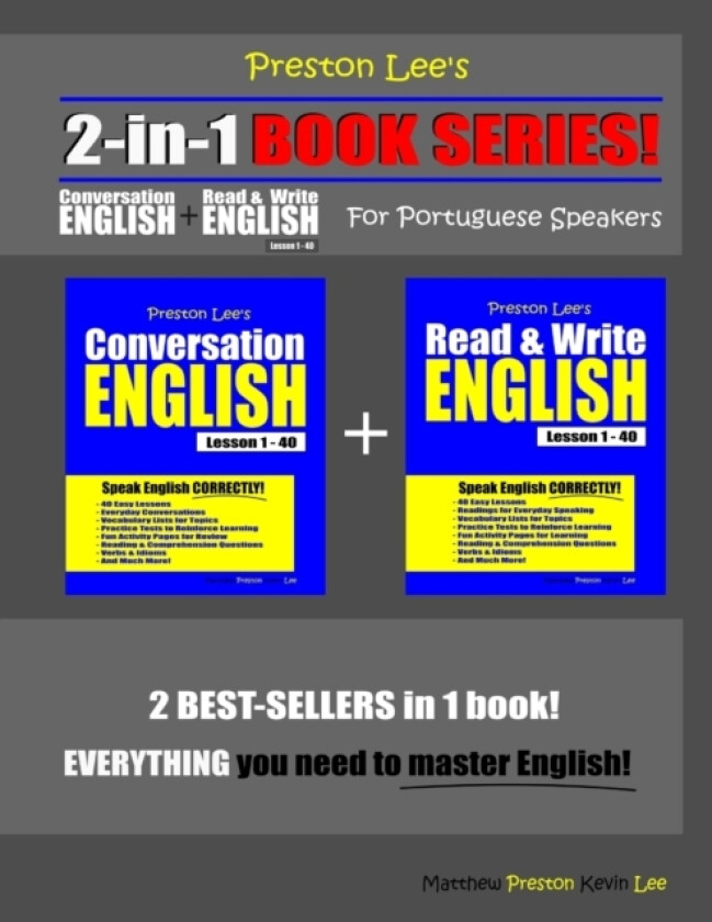 Preston Lee's 2-in-1 Book Series! Conversation English & Read & Write English Lesson 1 - 40 For Portuguese Speakers av Matthew Preston, Kevin Lee (Paperback)