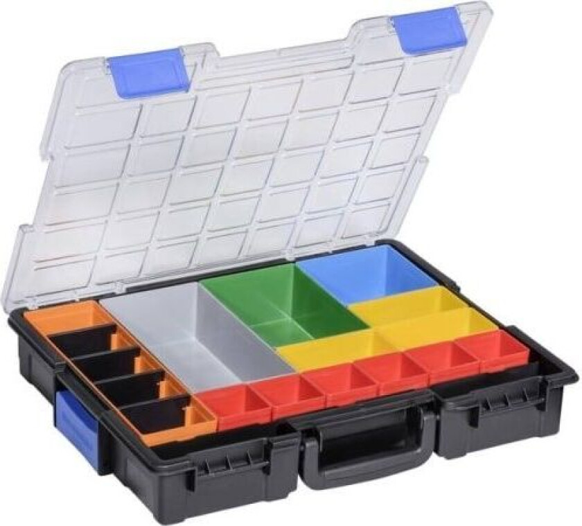 EuroPlus Pro K44/18 Sortimentskuffert (L x B x H) 355 x 440 x 76 mm Antal fag: 18 Indhold 1 stk