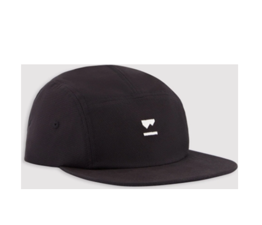 Unisex Ridgeline 5 Panel Cap Black One Size