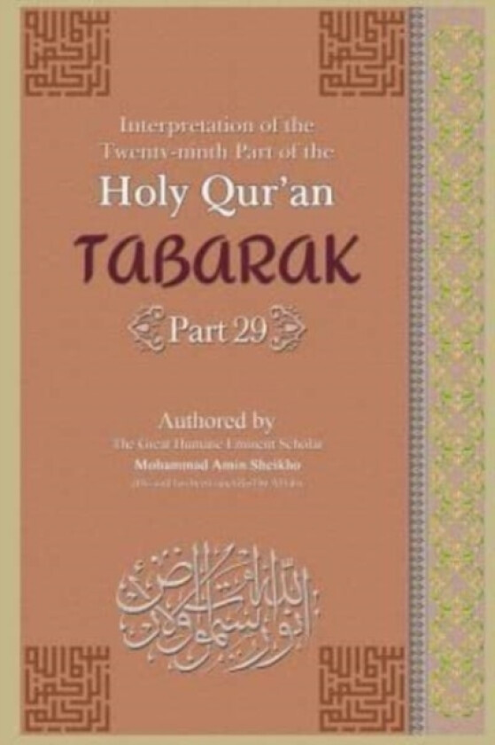 Interpretation of the Twenty-ninth Part of the Holy Qur'an av Mohammad Amin Sheikho (Paperback)