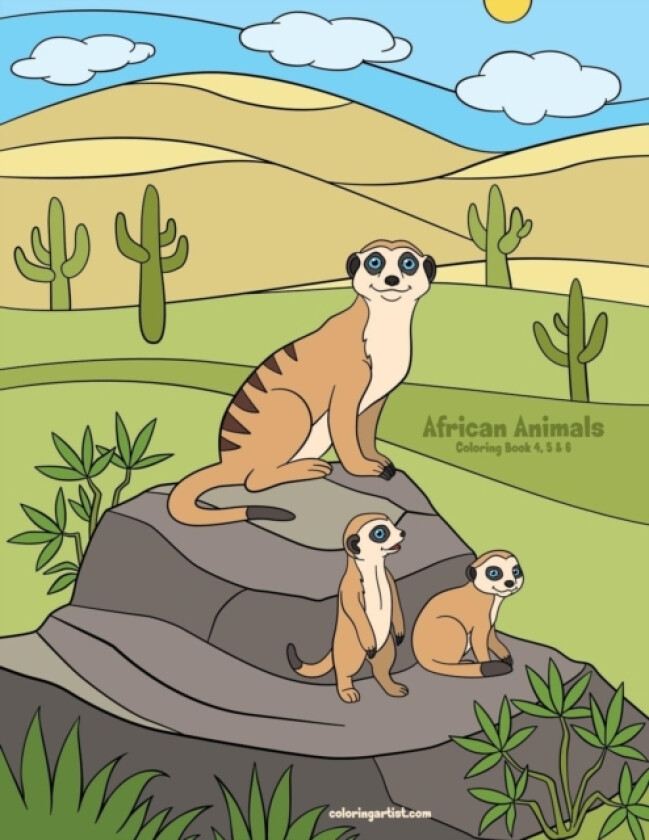 African Animals Coloring Book 4, 5 & 6 av Nick Snels (Paperback)