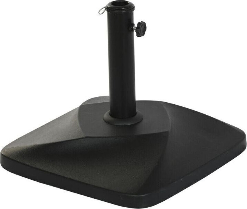 Parasollfot DKD Home Decor Svart rustfritt stålsement (48 x 48 x 41,5 cm)